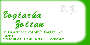 boglarka zoltan business card